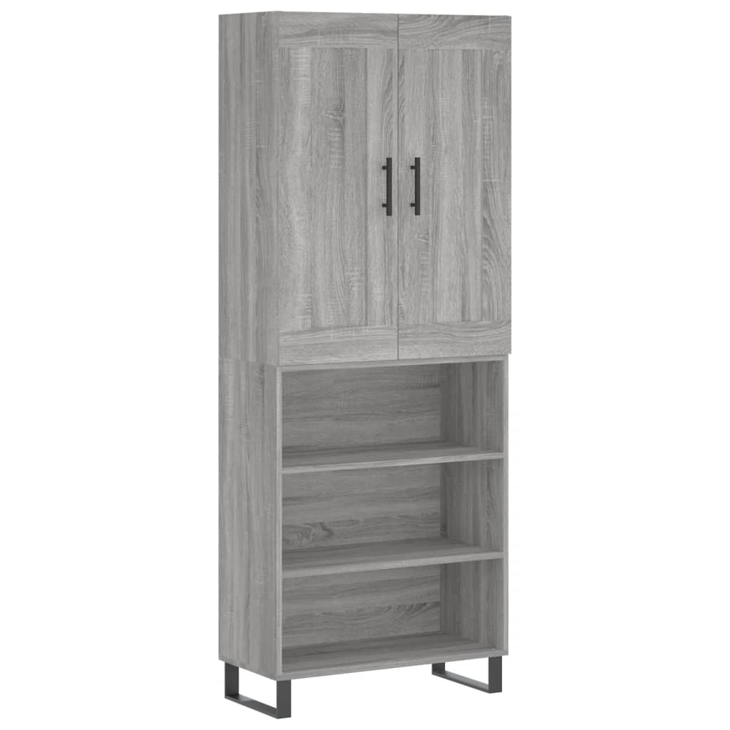 Ντουλάπι Γκρι Sonoma 69,5 x 34 x 180 εκ. Επεξεργασμένο Ξύλο