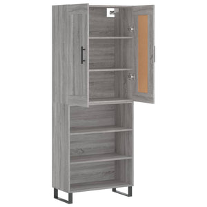 Ντουλάπι Γκρι Sonoma 69,5 x 34 x 180 εκ. Επεξεργασμένο Ξύλο