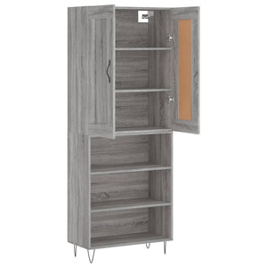 Ντουλάπι Γκρι Sonoma 69,5 x 34 x 180 εκ. Επεξεργασμένο Ξύλο