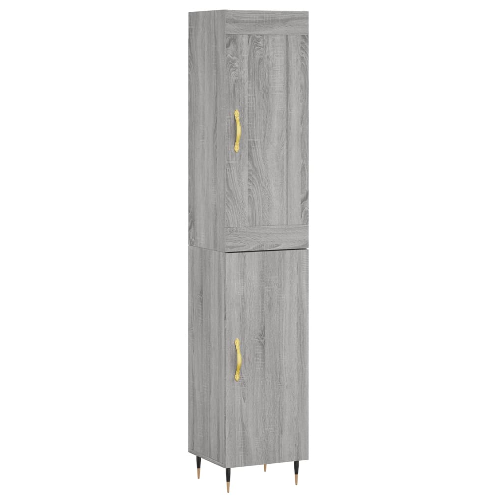 Μπουφές Sonoma Γκρι 34,5 x 34 x 180 εκ. από Επεξεργασμένο Ξύλο