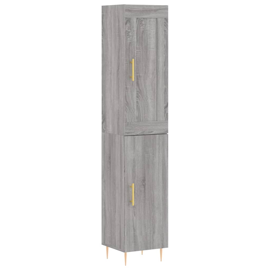 Μπουφές Sonoma Γκρι 34,5 x 34 x 180 εκ. από Επεξεργασμένο Ξύλο