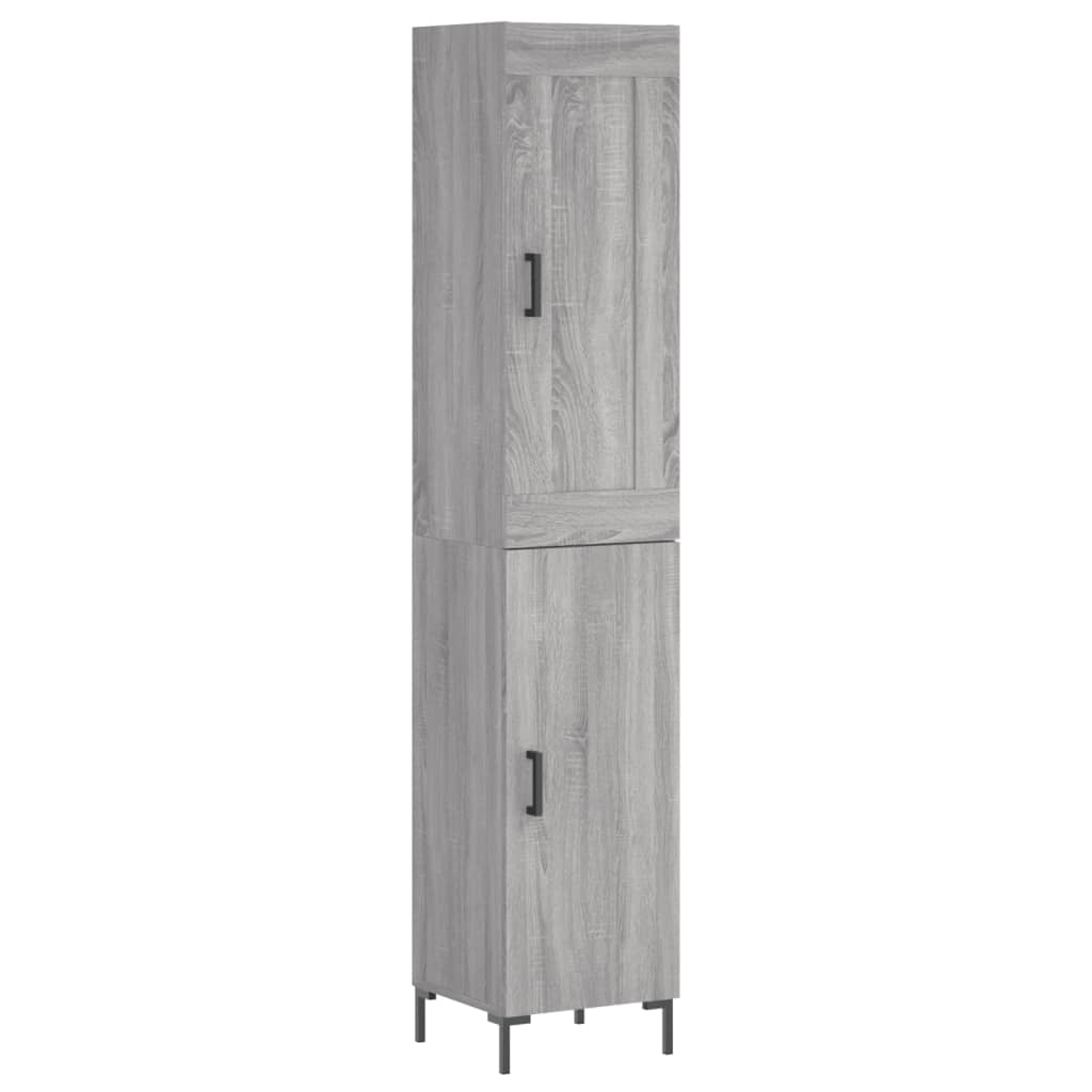 Μπουφές Sonoma Γκρι 34,5 x 34 x 180 εκ. από Επεξεργασμένο Ξύλο - Pakobazaar