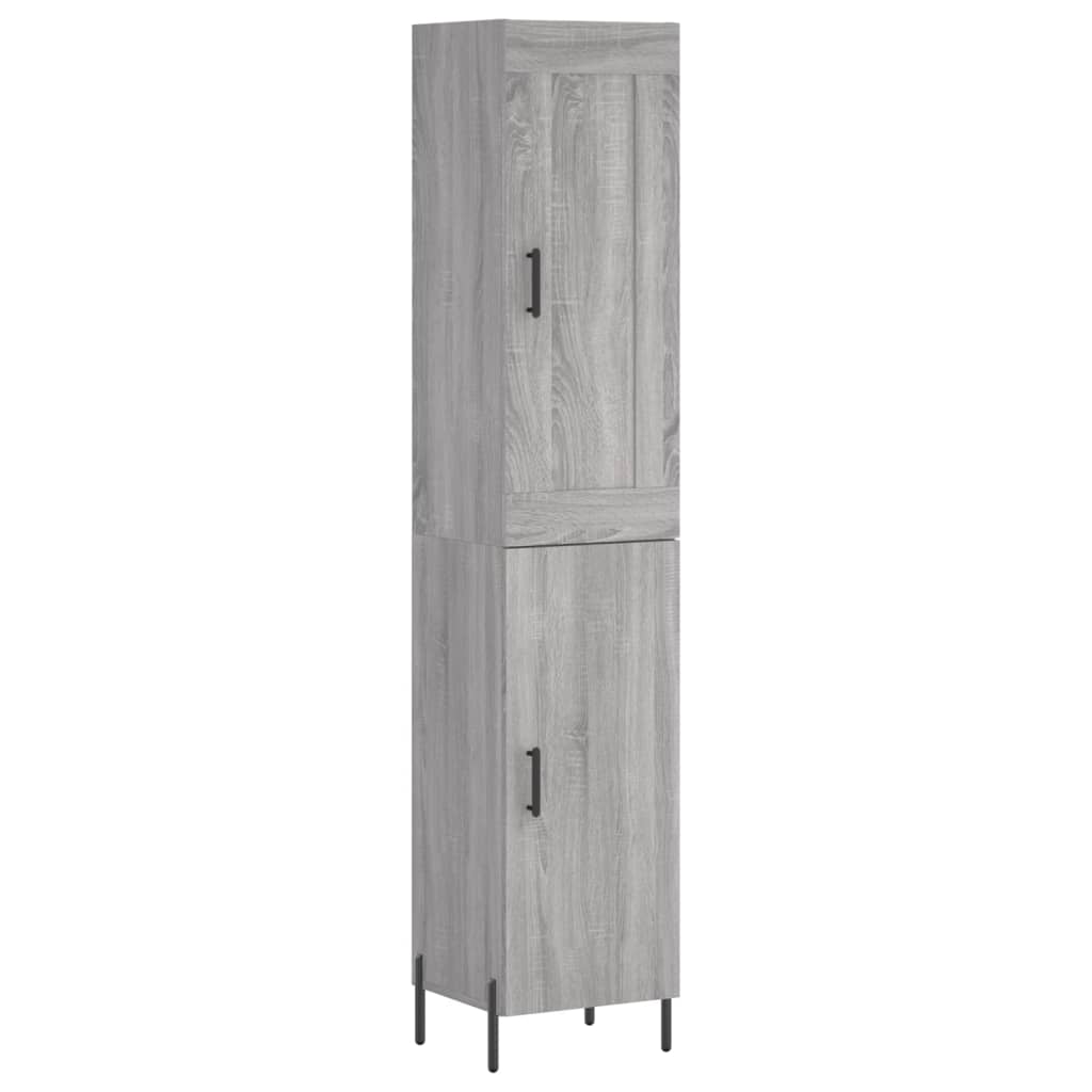 Μπουφές Sonoma Γκρι 34,5 x 34 x 180 εκ. από Επεξεργασμένο Ξύλο - Pakobazaar