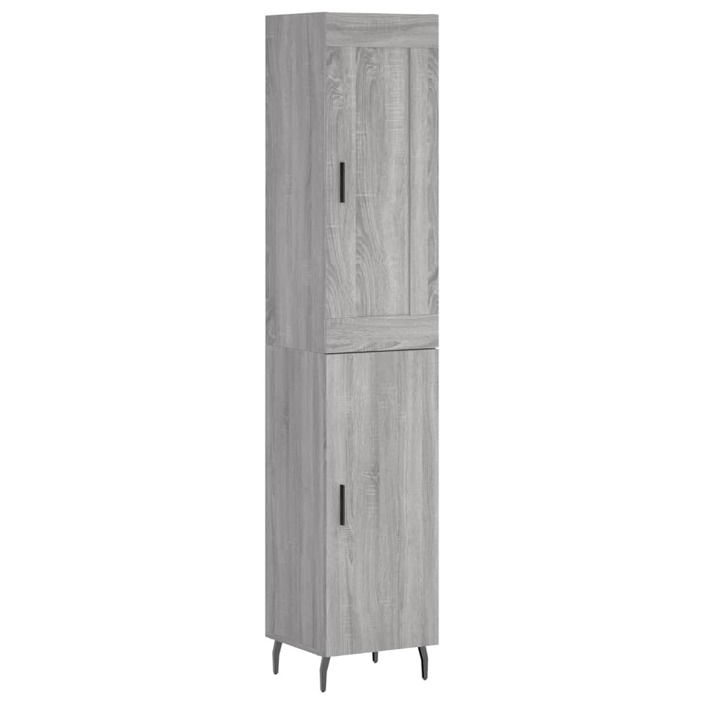 Μπουφές Sonoma Γκρι 34,5 x 34 x 180 εκ. από Επεξεργασμένο Ξύλο - Pakobazaar