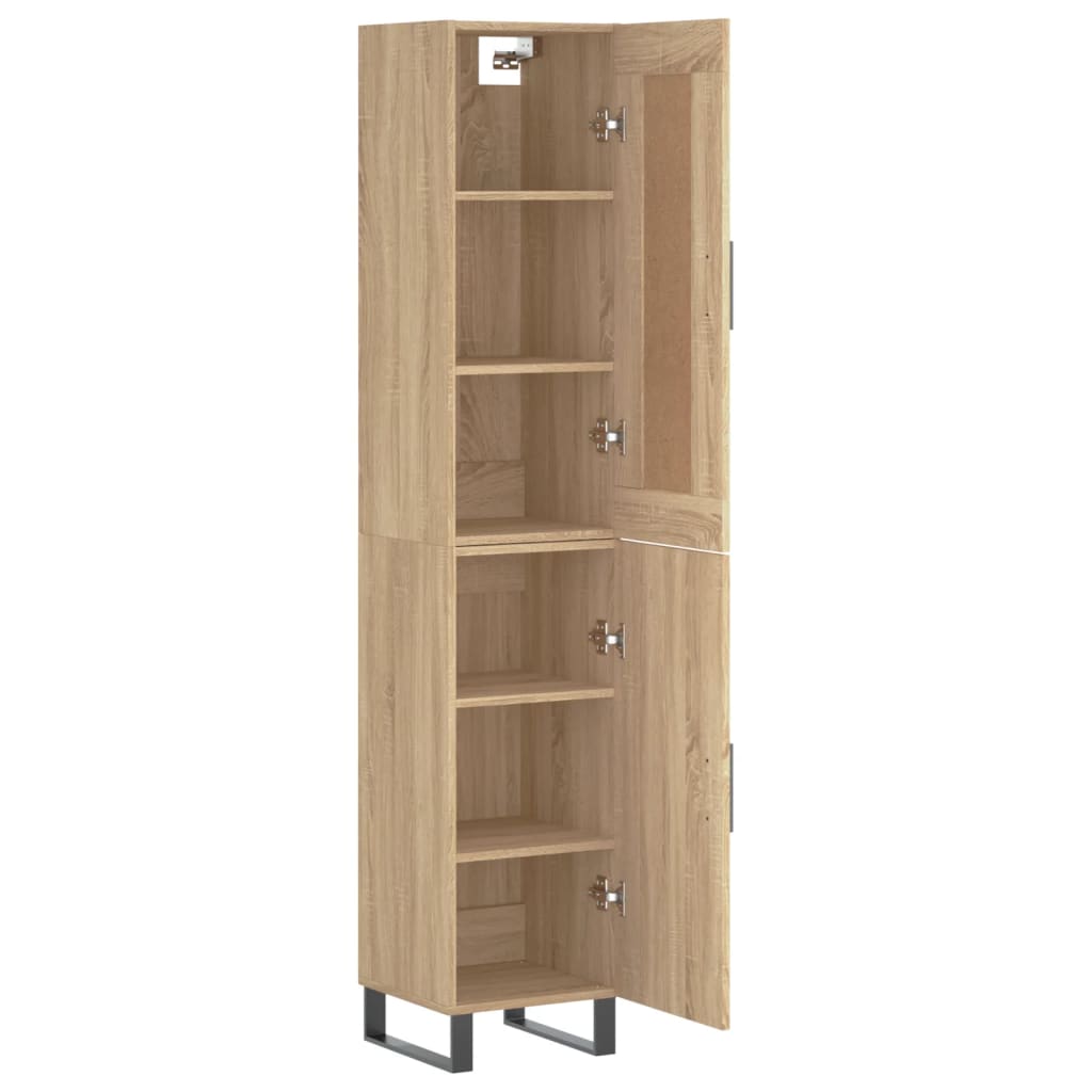 Μπουφές Sonoma δρυς 34,5 x 34 x 180 εκ. από Επεξεργασμένο Ξύλο - Pakobazaar