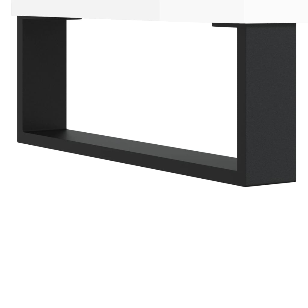 Ντουλάπι Γυαλ. Λευκό 34,5 x 34 x 180 εκ. από Επεξεργασμένο Ξύλο - Pakobazaar