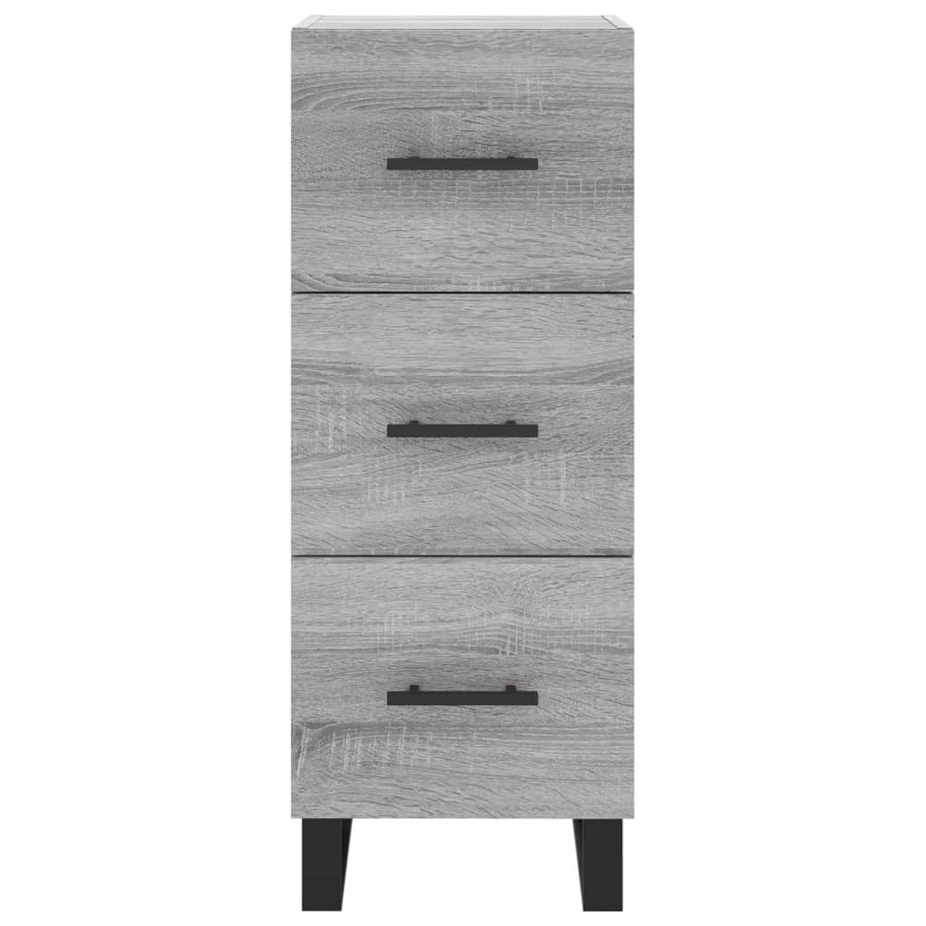 Μπουφές Sonoma Γκρι 34,5 x 34 x 180 εκ. από Επεξεργασμένο Ξύλο