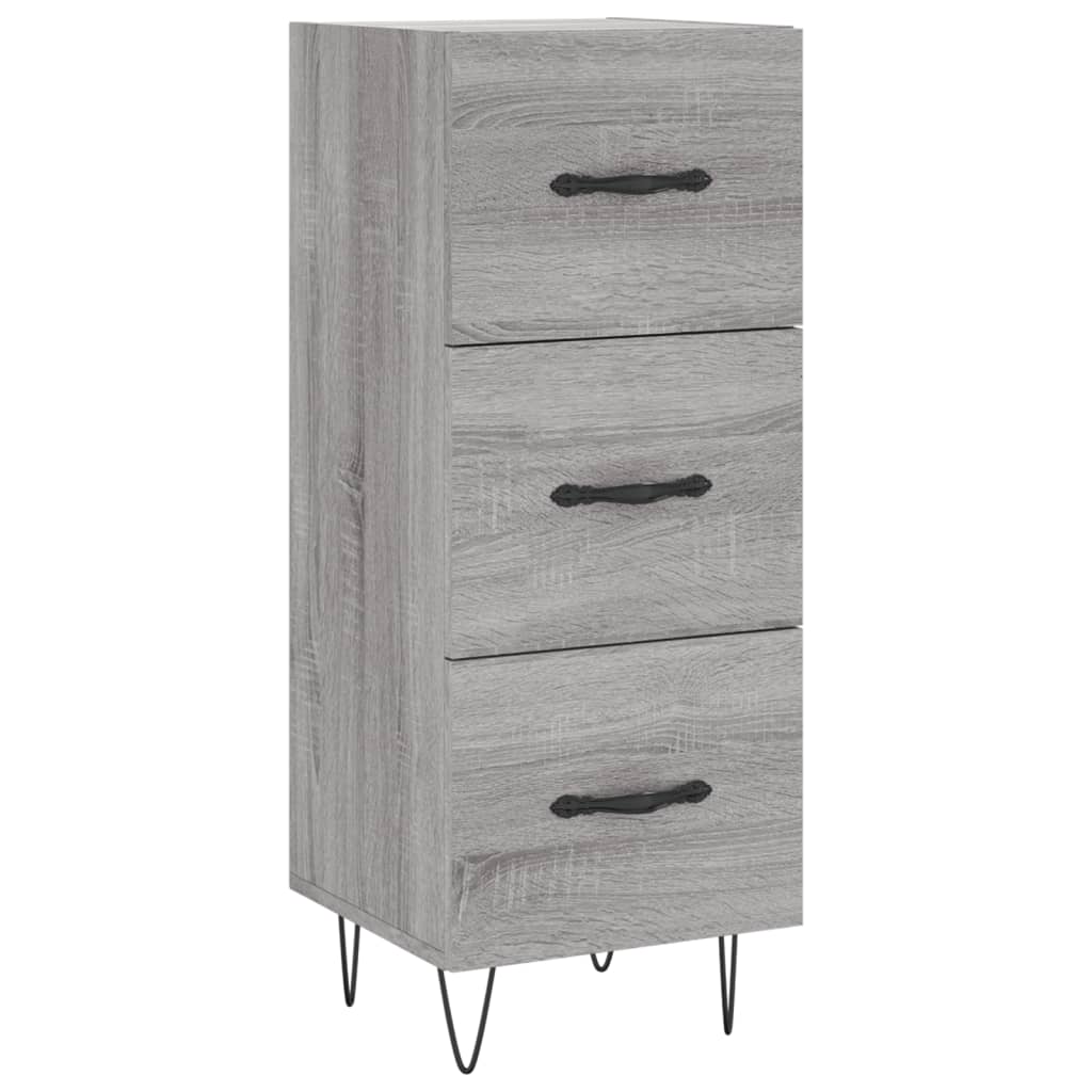 Μπουφές Sonoma Γκρι 34,5 x 34 x 180 εκ. από Επεξεργασμένο Ξύλο