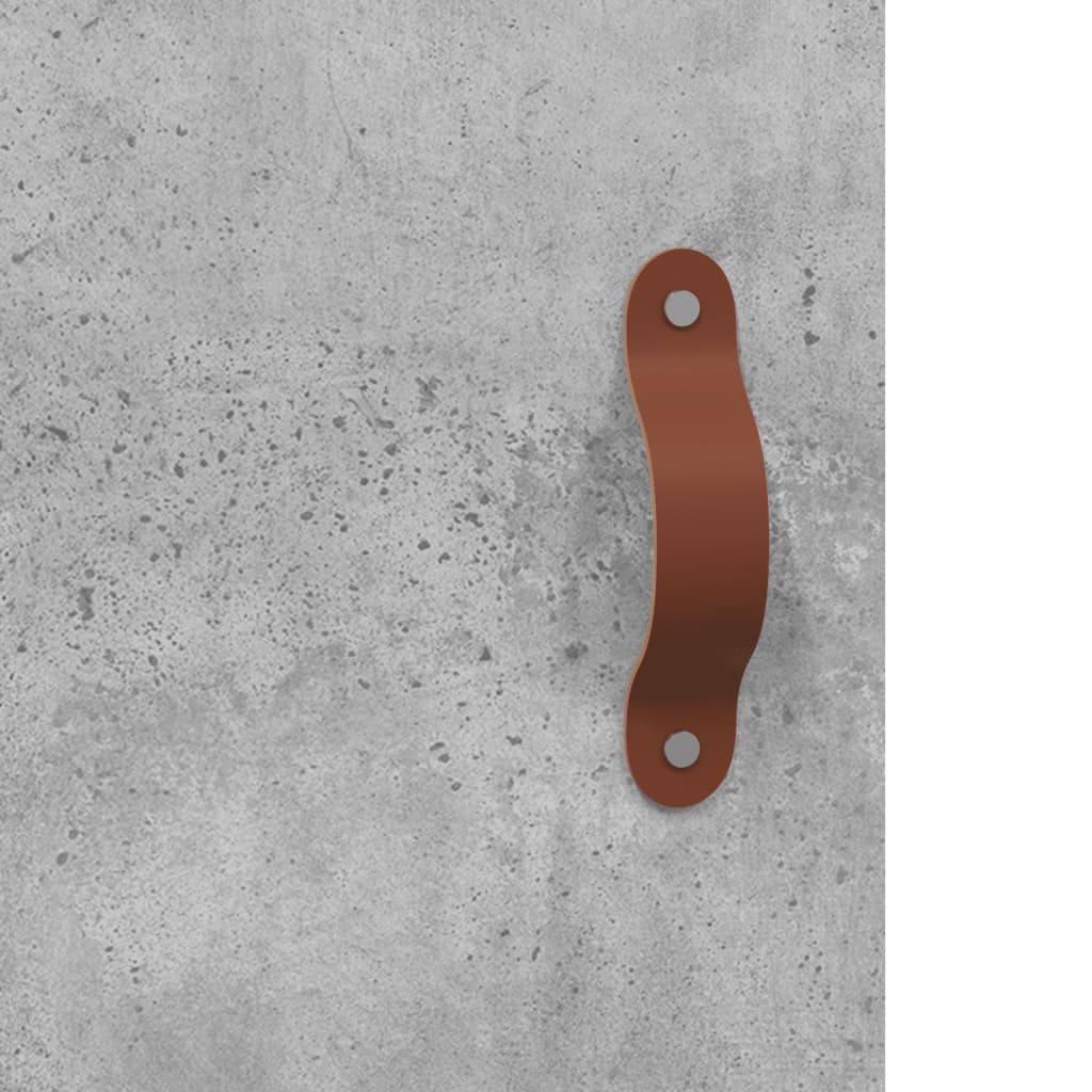 Ντουλάπι Γκρι Σκυροδέματος 34,5x34x180 εκ. Επεξεργασμένο Ξύλο