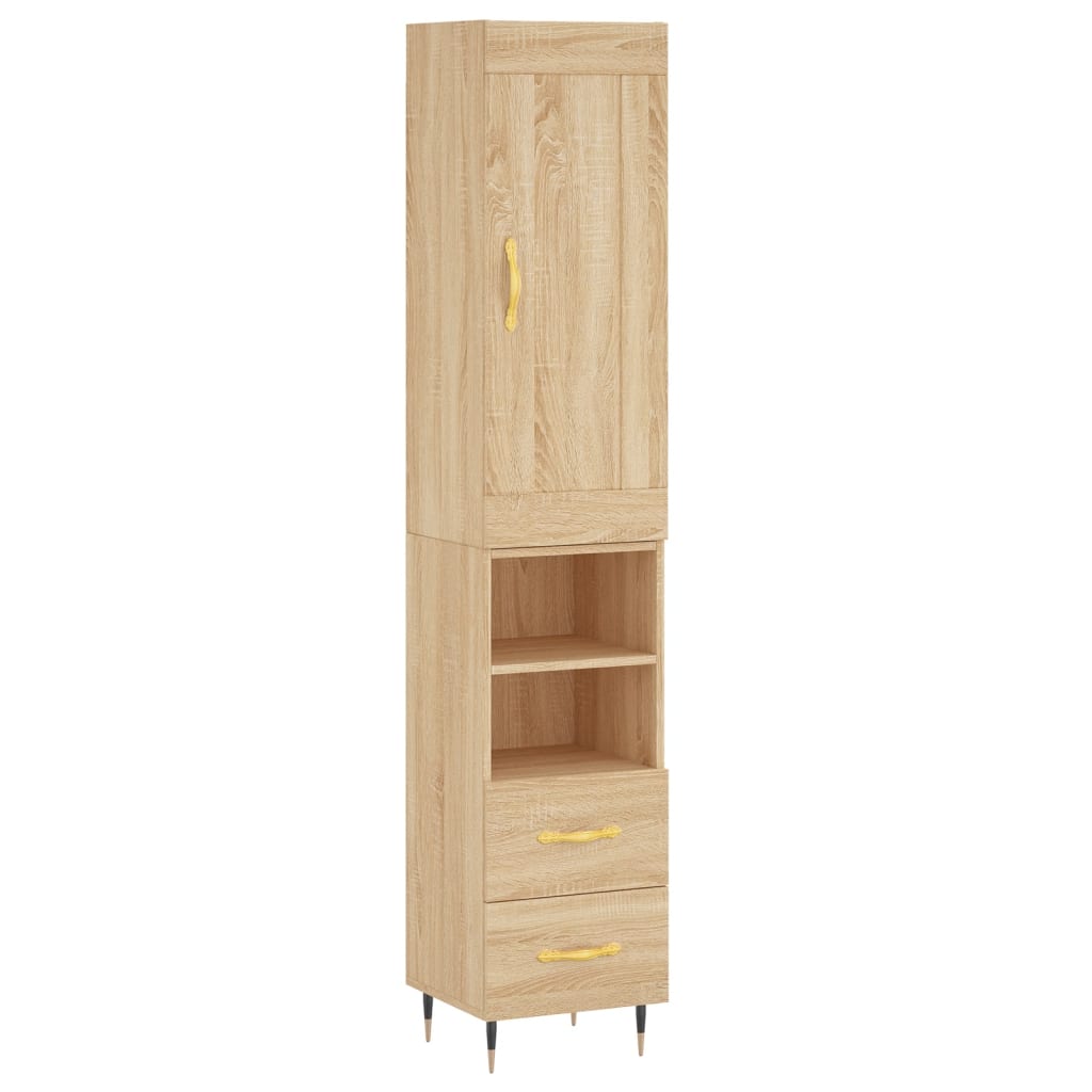 Μπουφές Sonoma δρυς 34,5 x 34 x 180 εκ. από Επεξεργασμένο Ξύλο