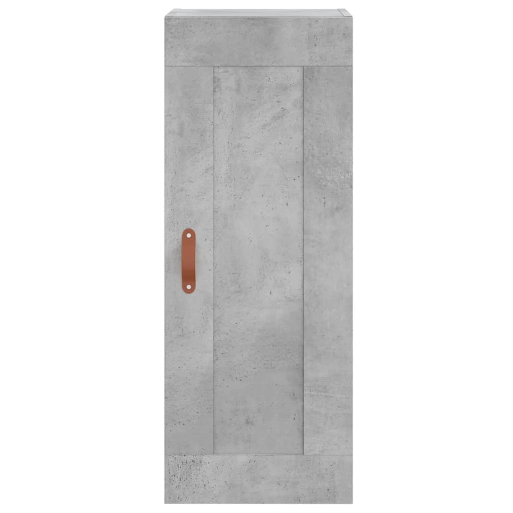 Ντουλάπι Γκρι Σκυροδέματος 34,5x34x180 εκ. Επεξεργασμένο Ξύλο - Pakobazaar