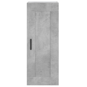 Ντουλάπι Γκρι Σκυροδέματος 34,5x34x180 εκ. Επεξεργασμένο Ξύλο