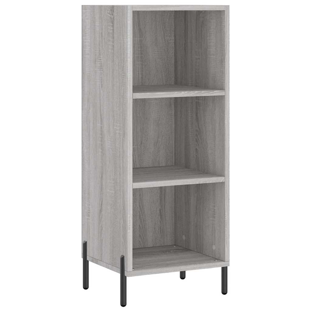 Μπουφές Sonoma Γκρι 34,5 x 34 x 180 εκ. από Επεξεργασμένο Ξύλο - Pakobazaar