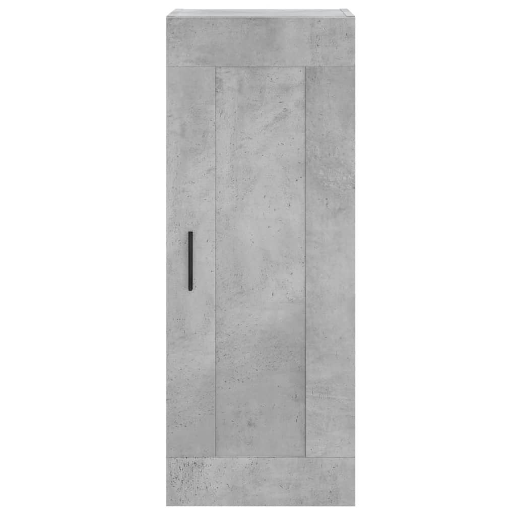 Ντουλάπι Γκρι Σκυροδέματος 34,5x34x180 εκ. Επεξεργασμένο Ξύλο