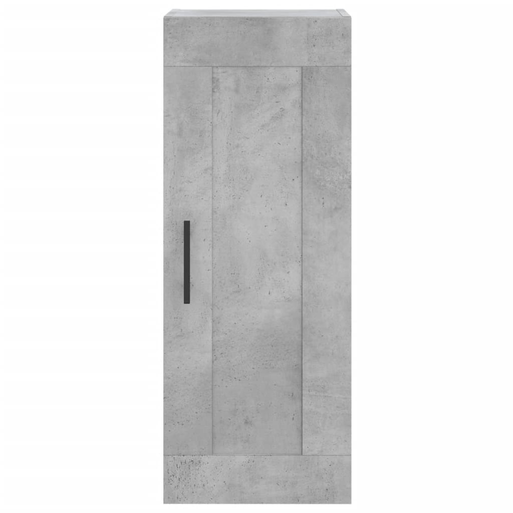 Ντουλάπι Γκρι Σκυροδέματος 34,5x34x180 εκ. Επεξεργασμένο Ξύλο - Pakobazaar