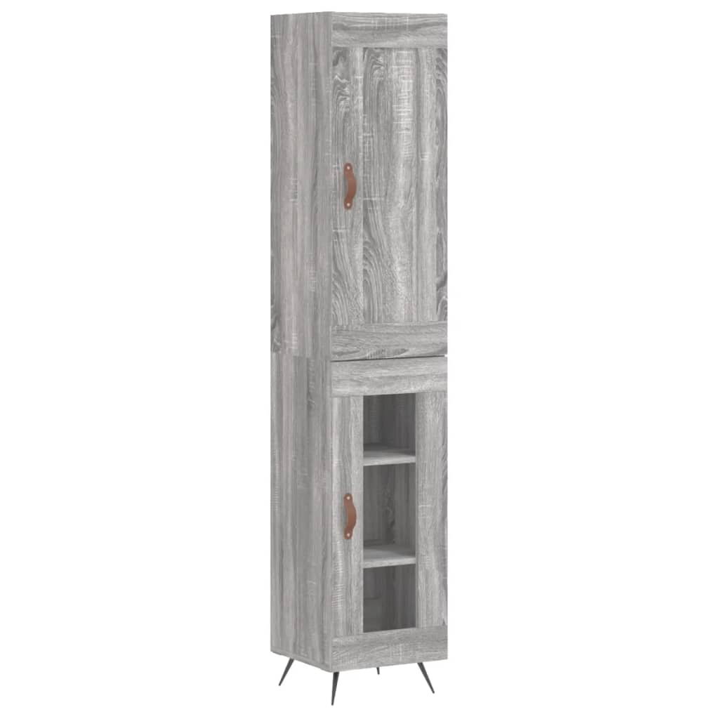 Μπουφές Sonoma Γκρι 34,5 x 34 x 180 εκ. από Επεξεργασμένο Ξύλο