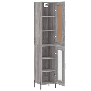 Μπουφές Sonoma Γκρι 34,5 x 34 x 180 εκ. από Επεξεργασμένο Ξύλο - Pakobazaar