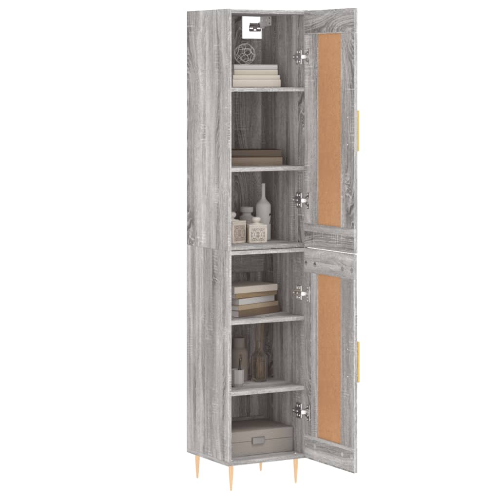 Μπουφές Sonoma Γκρι 34,5 x 34 x 180 εκ. από Επεξεργασμένο Ξύλο - Pakobazaar