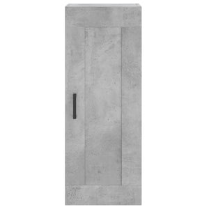 Ντουλάπι Γκρι Σκυροδέματος 34,5x34x180 εκ. Επεξεργασμένο Ξύλο