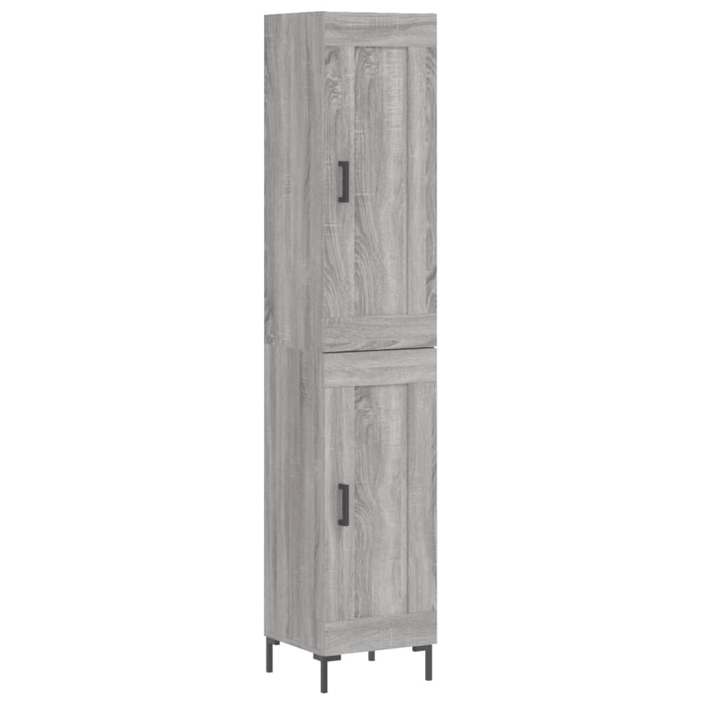 Μπουφές Sonoma Γκρι 34,5 x 34 x 180 εκ. από Επεξεργασμένο Ξύλο - Pakobazaar