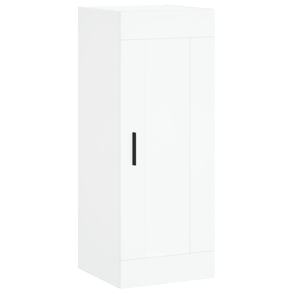 Ντουλάπι Λευκό 34,5 x 34 x 180 εκ. από Επεξεργασμένο Ξύλο - Pakobazaar