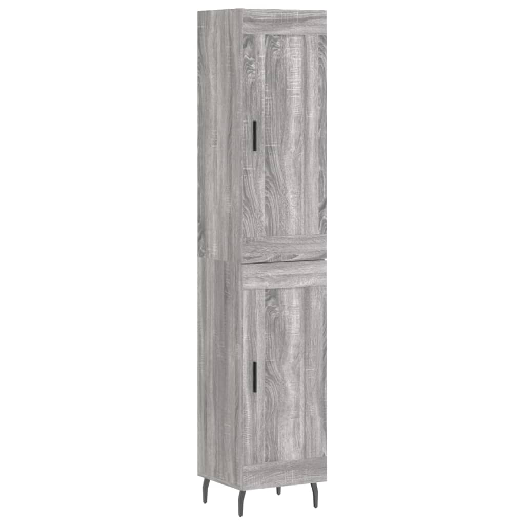 Μπουφές Sonoma Γκρι 34,5 x 34 x 180 εκ. από Επεξεργασμένο Ξύλο