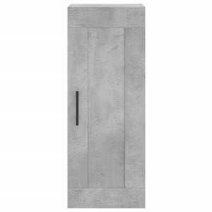 Ντουλάπι Γκρι Σκυροδέματος 34,5x34x180 εκ. Επεξεργασμένο Ξύλο
