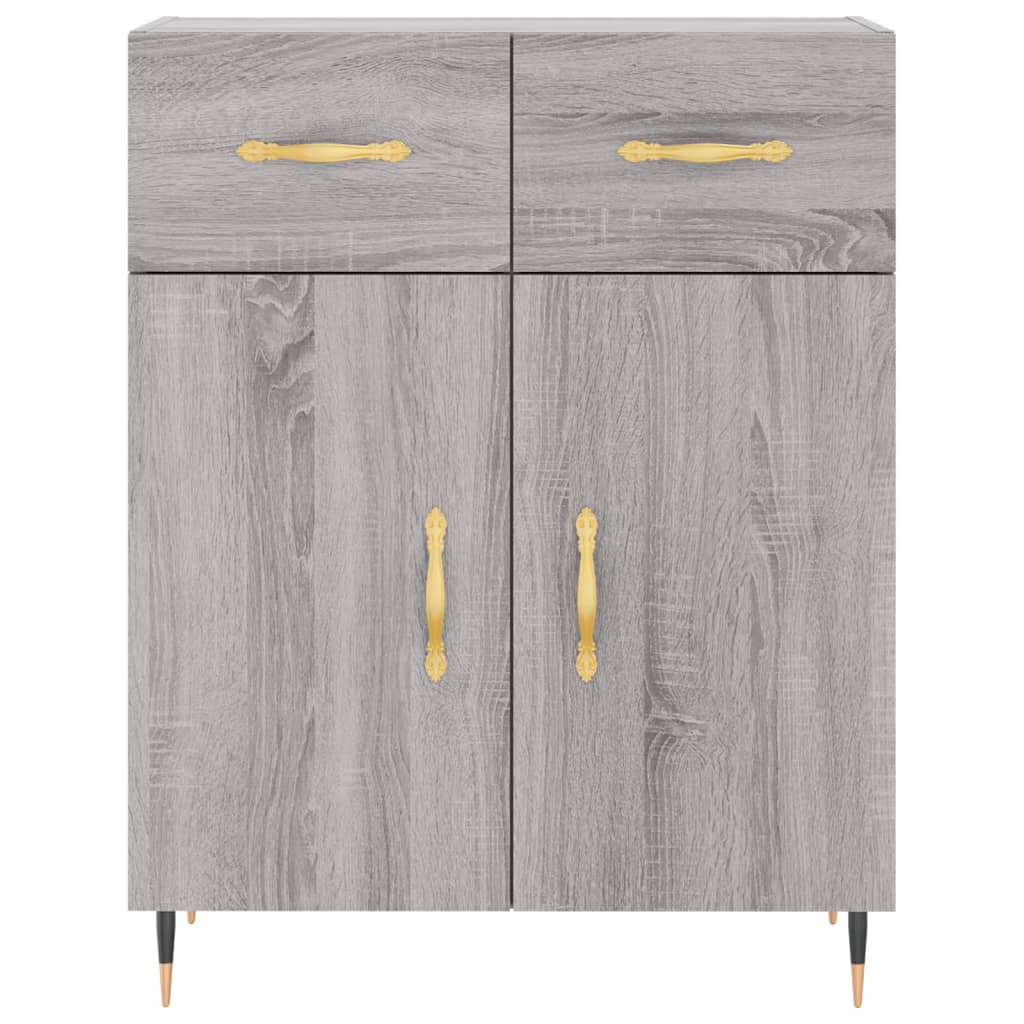 Ντουλάπι Γκρι Sonoma 69,5 x 34 x 180 εκ. Επεξεργασμένο Ξύλο