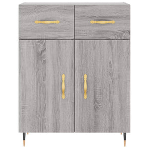 Ντουλάπι Γκρι Sonoma 69,5 x 34 x 180 εκ. Επεξεργασμένο Ξύλο