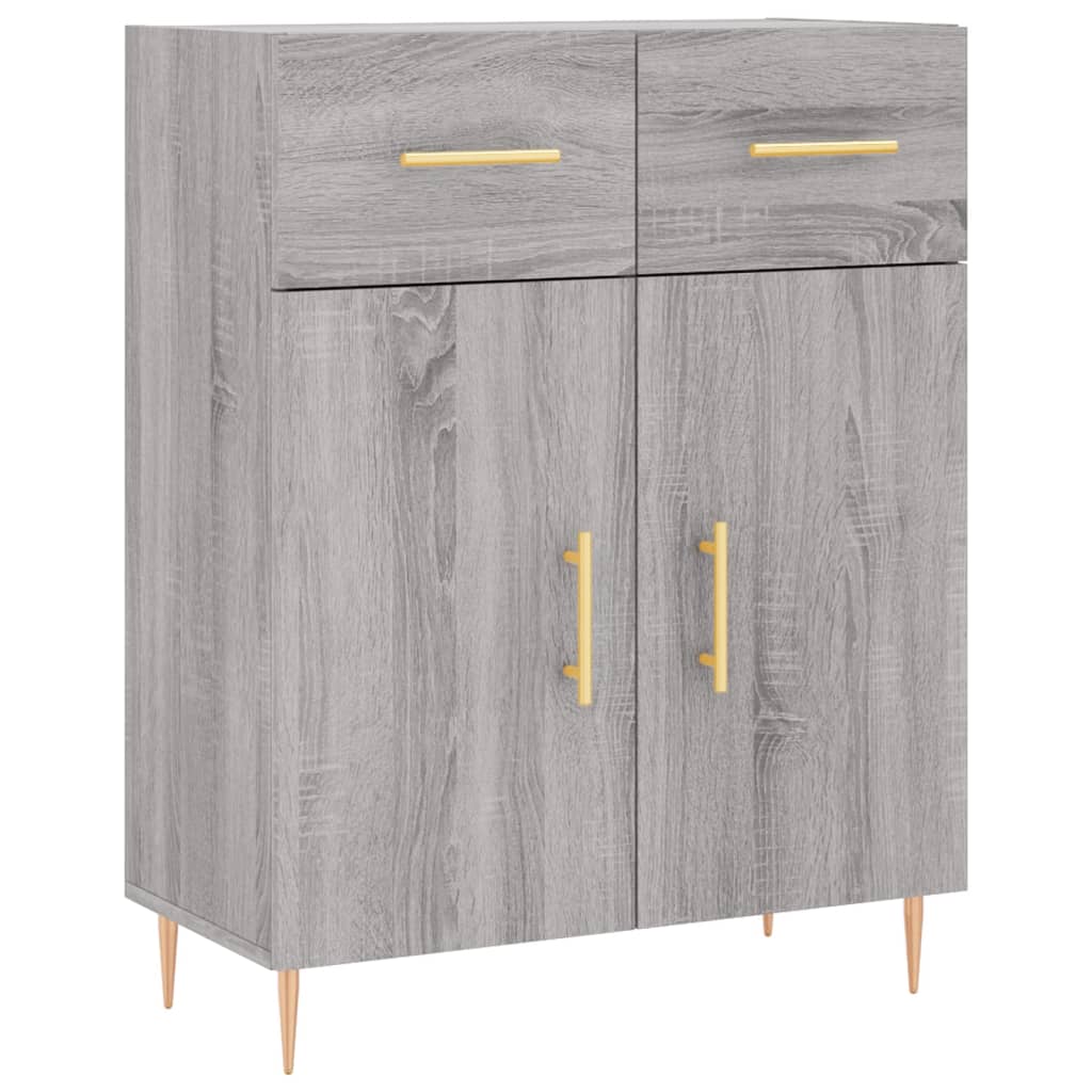 Ντουλάπι Γκρι Sonoma 69,5 x 34 x 180 εκ. Επεξεργασμένο Ξύλο