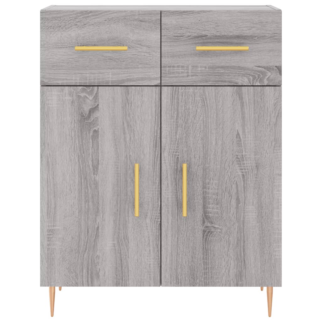 Ντουλάπι Γκρι Sonoma 69,5 x 34 x 180 εκ. Επεξεργασμένο Ξύλο