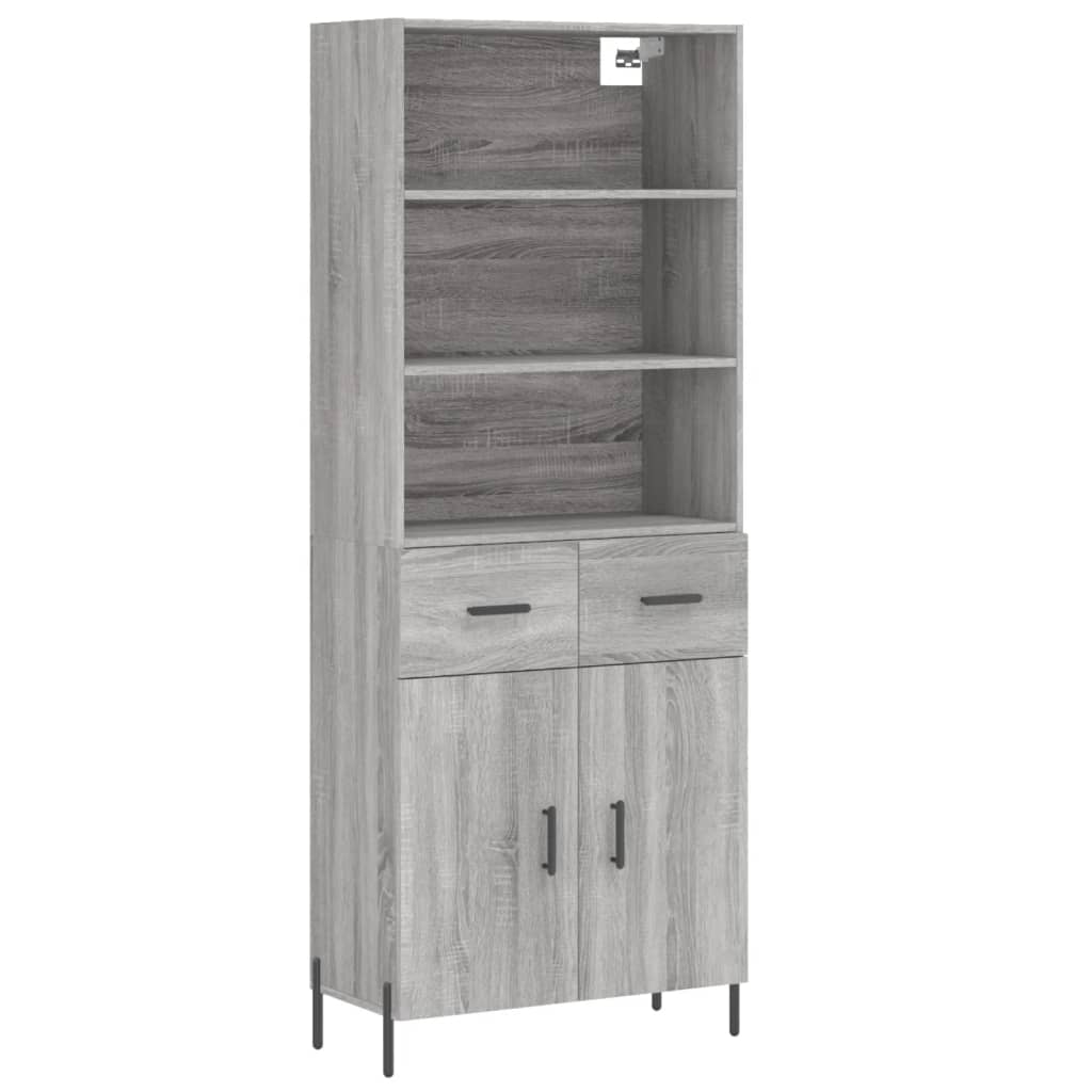 Ντουλάπι Γκρι Sonoma 69,5 x 34 x 180 εκ. Επεξεργασμένο Ξύλο