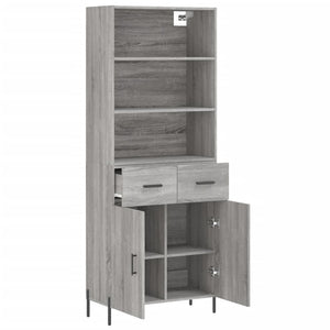 Ντουλάπι Γκρι Sonoma 69,5 x 34 x 180 εκ. Επεξεργασμένο Ξύλο