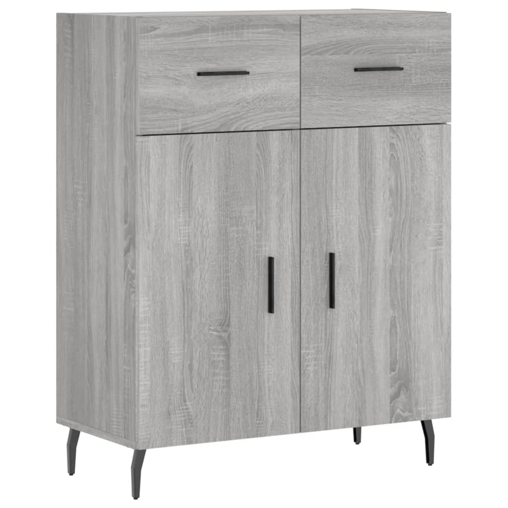 Ντουλάπι Γκρι Sonoma 69,5 x 34 x 180 εκ. Επεξεργασμένο Ξύλο