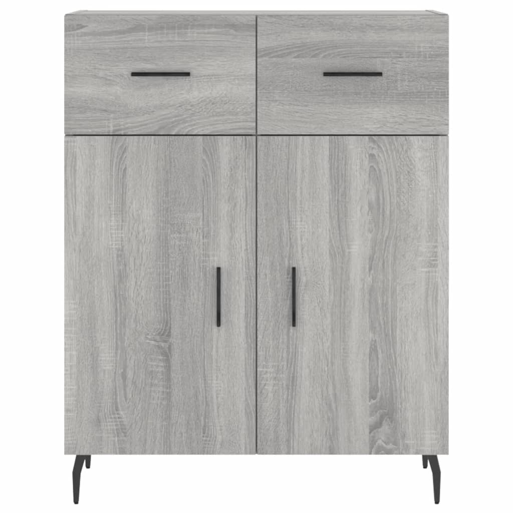 Ντουλάπι Γκρι Sonoma 69,5 x 34 x 180 εκ. Επεξεργασμένο Ξύλο