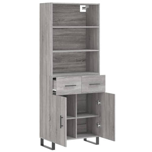 Ντουλάπι Γκρι Sonoma 69,5 x 34 x 180 εκ. Επεξεργασμένο Ξύλο