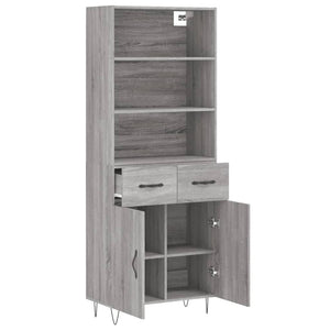 Ντουλάπι Γκρι Sonoma 69,5 x 34 x 180 εκ. Επεξεργασμένο Ξύλο