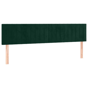 Κρεβάτι Boxspring με Στρώμα Σκούρο Πράσινο 160x200εκ. Βελούδινο