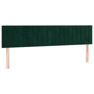 Κρεβάτι Boxspring με Στρώμα Σκούρο Πράσινο 180x200εκ. Βελούδινο