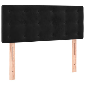 Κρεβάτι Boxspring με Στρώμα Μαύρο 80 x 200 εκ. Βελούδινο