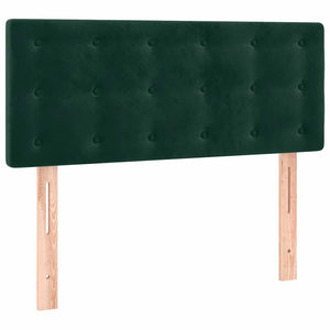 Κρεβάτι Boxspring με Στρώμα Σκούρο Πράσινο 120x200εκ. Βελούδινο