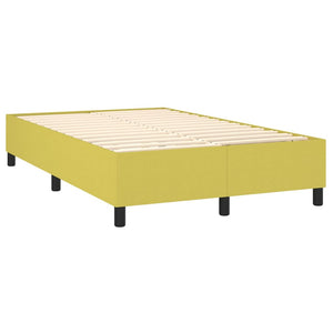 Κρεβάτι Boxspring με Στρώμα Πράσινο 120x200 εκ. Υφασμάτινο - Pakobazaar