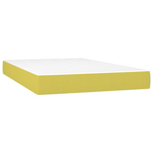 Κρεβάτι Boxspring με Στρώμα Πράσινο 120x200 εκ. Υφασμάτινο