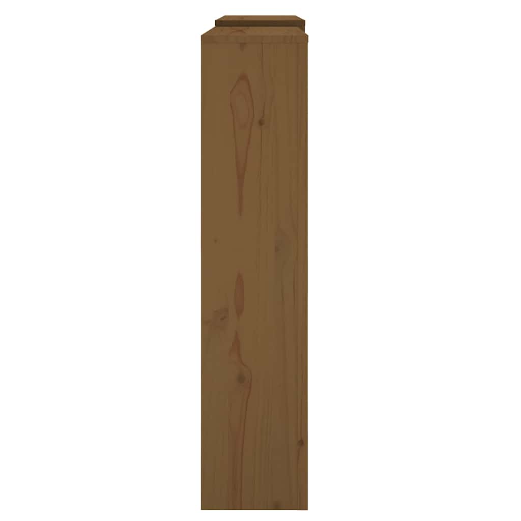 Κάλυμμα Καλοριφέρ Καφέ μελί 210x21x85 εκ. από Μασίφ Ξύλο Πεύκου