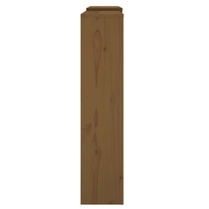 Κάλυμμα Καλοριφέρ Καφέ μελί 210x21x85 εκ. από Μασίφ Ξύλο Πεύκου
