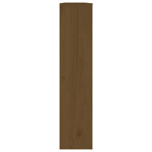 Κάλυμμα Καλοριφέρ Καφέ μελί 153x19x84 εκ. από Μασίφ Ξύλο Πεύκου