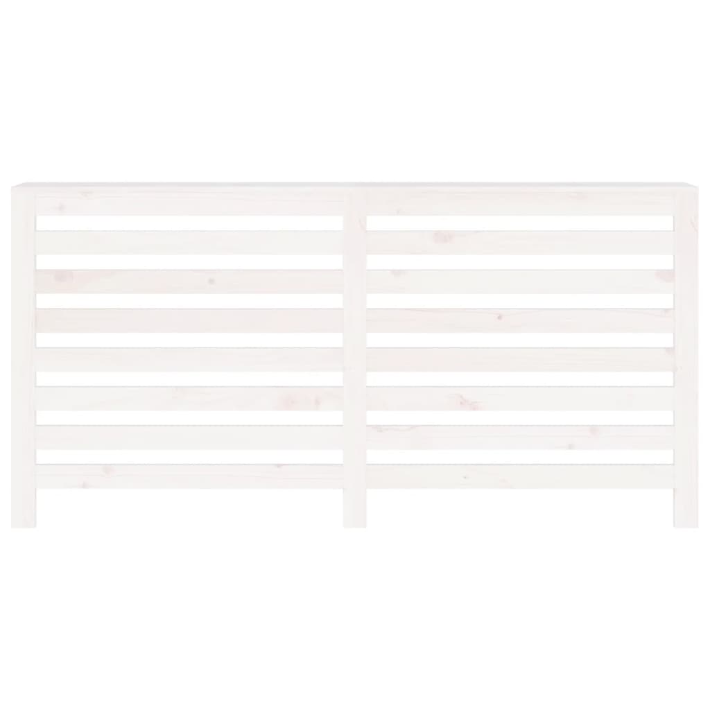 Κάλυμμα Καλοριφέρ Λευκό 169x19x84 εκ. από Μασίφ Ξύλο Πεύκου - Pakobazaar
