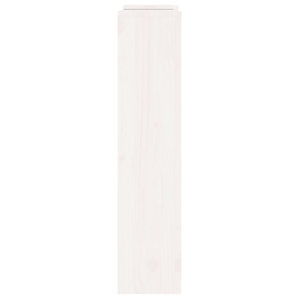 Κάλυμμα Καλοριφέρ Λευκό 210x21x85 εκ. από Μασίφ Ξύλο Πεύκου - Pakobazaar