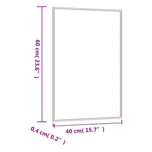 Καθρέφτης Επιτοίχιος Ορθογώνιος 40 x 60 εκ. - Pakobazaar