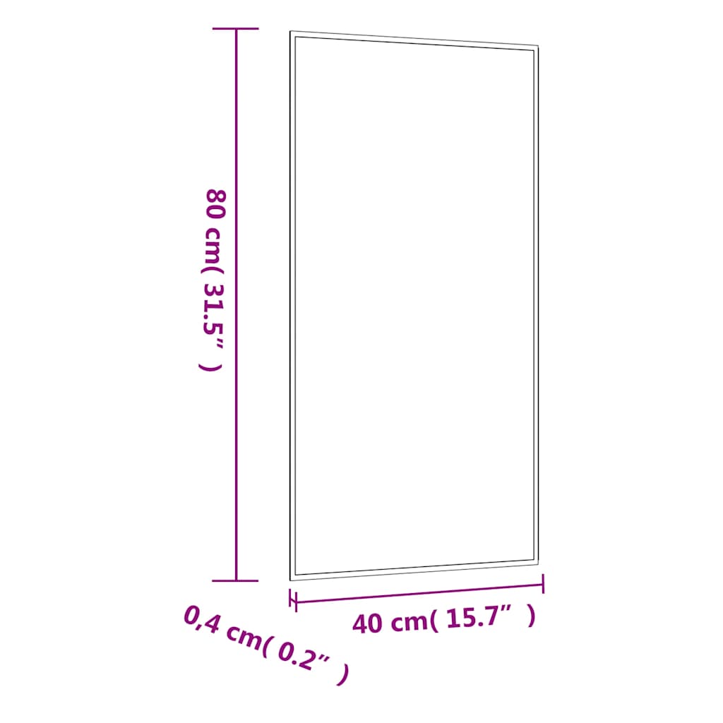Καθρέφτης Επιτοίχιος Ορθογώνιος 40 x 80 εκ.